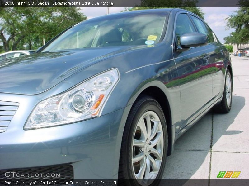Lakeshore Slate Light Blue / Stone 2008 Infiniti G 35 Sedan