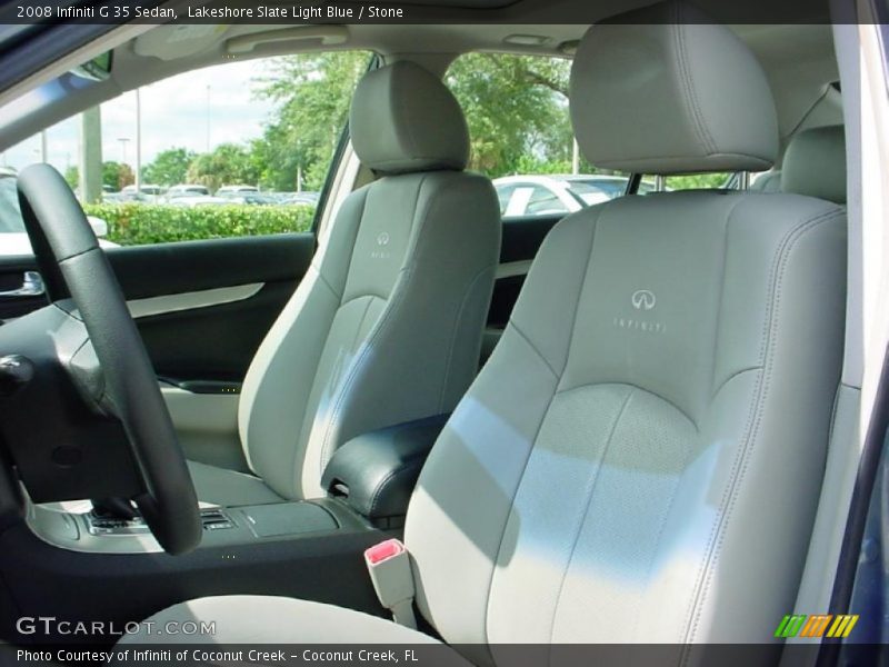 Lakeshore Slate Light Blue / Stone 2008 Infiniti G 35 Sedan