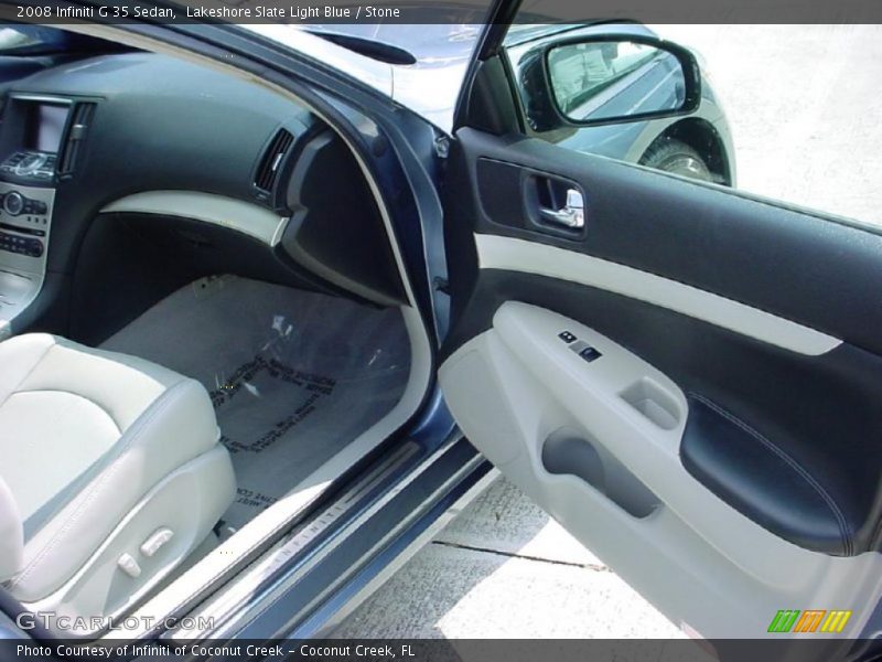 Lakeshore Slate Light Blue / Stone 2008 Infiniti G 35 Sedan