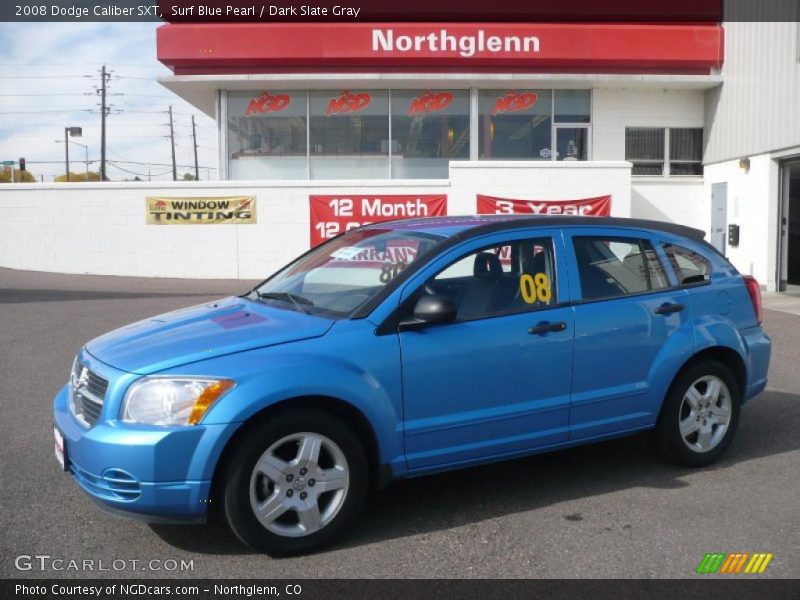 Surf Blue Pearl / Dark Slate Gray 2008 Dodge Caliber SXT