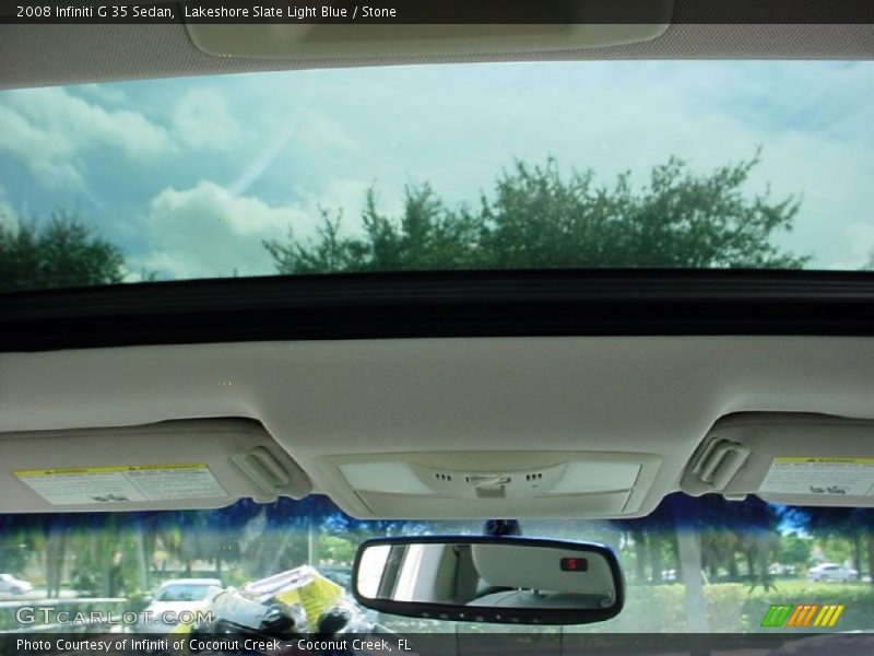Lakeshore Slate Light Blue / Stone 2008 Infiniti G 35 Sedan