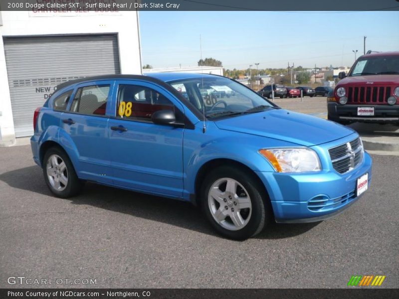 Surf Blue Pearl / Dark Slate Gray 2008 Dodge Caliber SXT