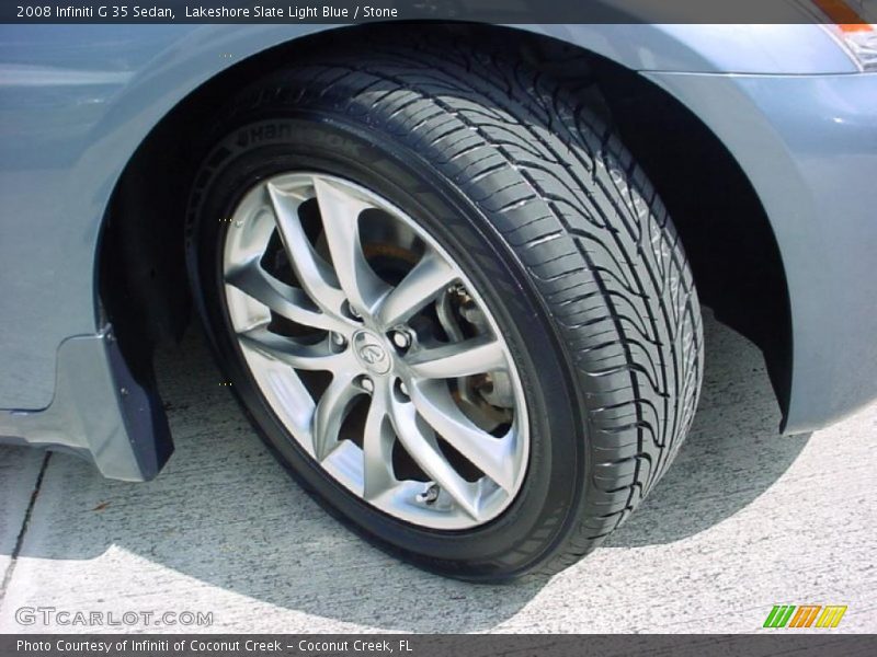 Lakeshore Slate Light Blue / Stone 2008 Infiniti G 35 Sedan