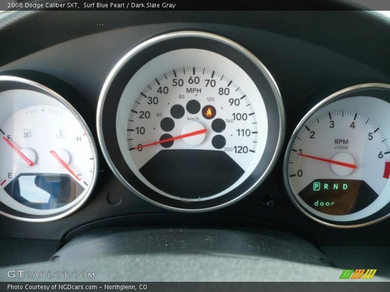 Surf Blue Pearl / Dark Slate Gray 2008 Dodge Caliber SXT