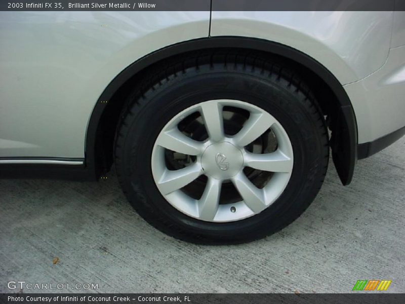 Brilliant Silver Metallic / Willow 2003 Infiniti FX 35