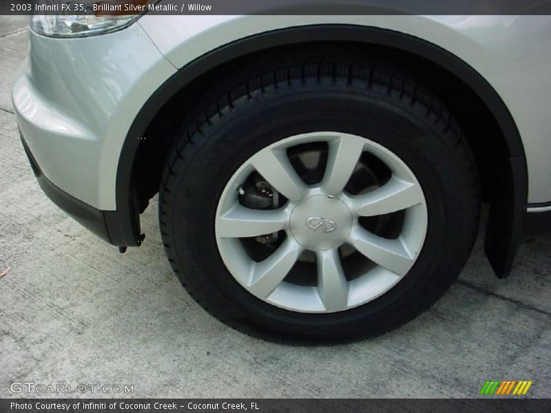 Brilliant Silver Metallic / Willow 2003 Infiniti FX 35
