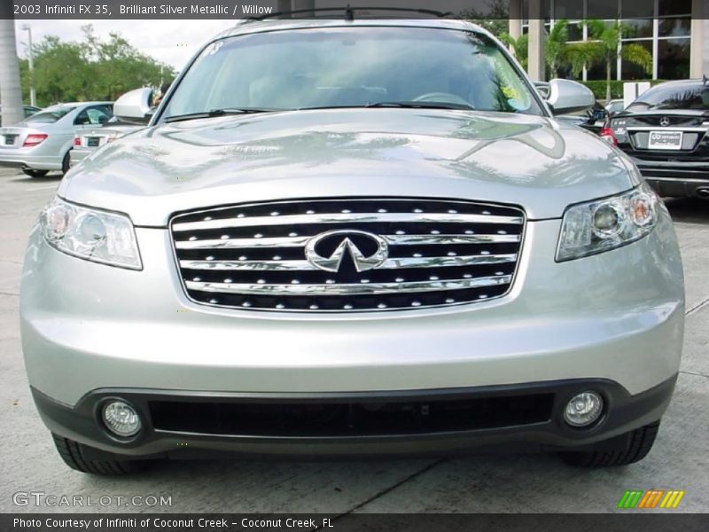 Brilliant Silver Metallic / Willow 2003 Infiniti FX 35