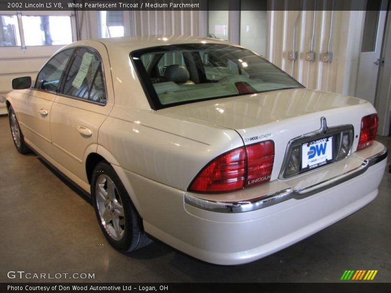 White Pearlescent Tricoat / Medium Parchment 2002 Lincoln LS V8