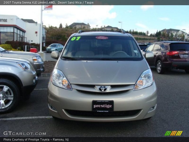 Desert Sand Mica / Taupe 2007 Toyota Sienna XLE Limited AWD