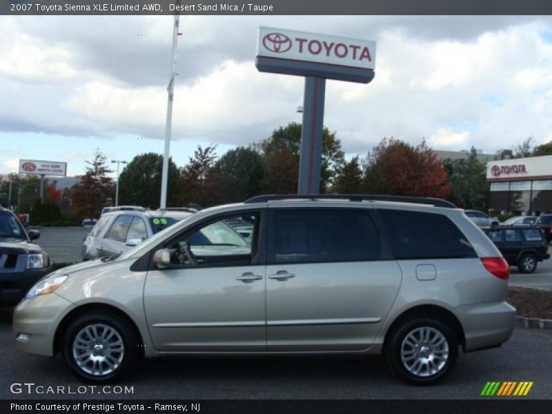Desert Sand Mica / Taupe 2007 Toyota Sienna XLE Limited AWD