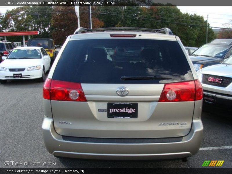 Desert Sand Mica / Taupe 2007 Toyota Sienna XLE Limited AWD