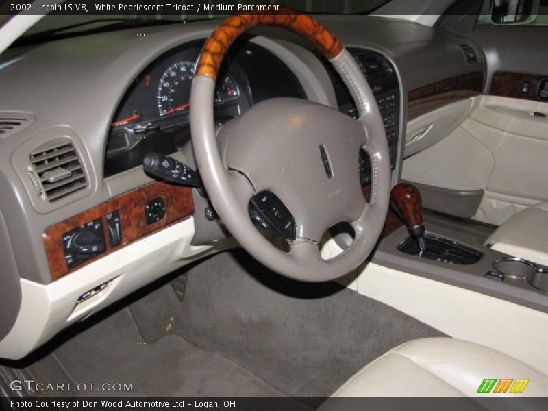 White Pearlescent Tricoat / Medium Parchment 2002 Lincoln LS V8
