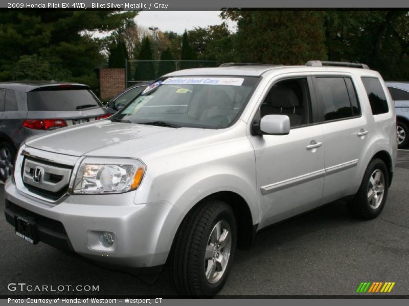 Billet Silver Metallic / Gray 2009 Honda Pilot EX 4WD