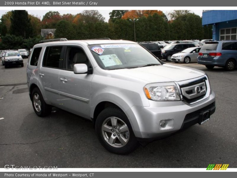 Billet Silver Metallic / Gray 2009 Honda Pilot EX 4WD