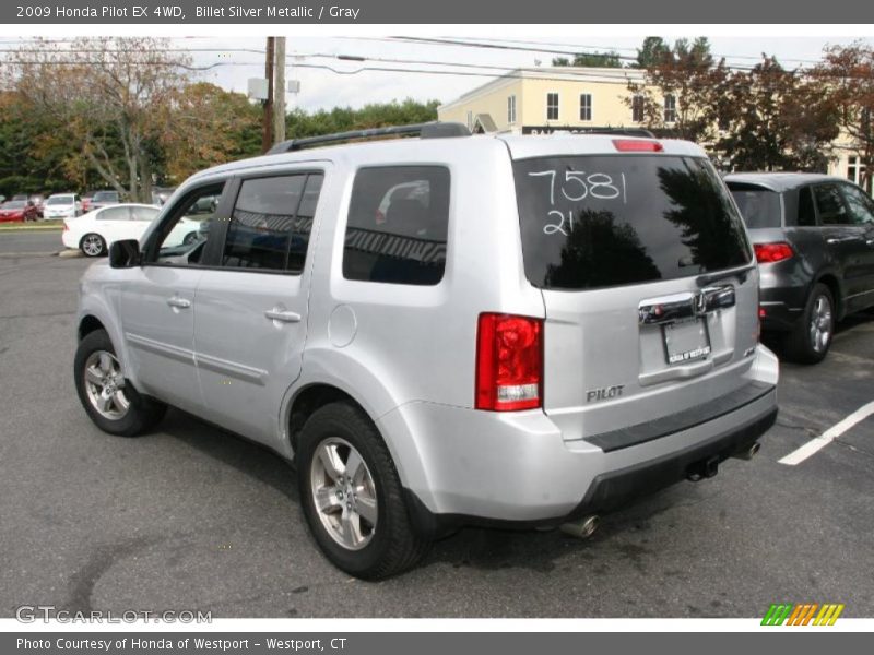 Billet Silver Metallic / Gray 2009 Honda Pilot EX 4WD