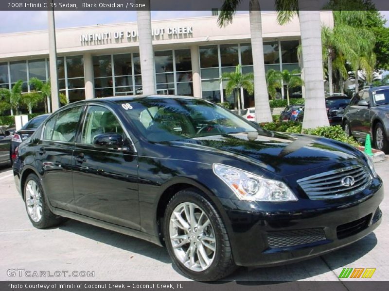 Black Obsidian / Stone 2008 Infiniti G 35 Sedan