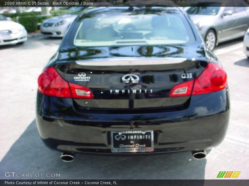 Black Obsidian / Stone 2008 Infiniti G 35 Sedan