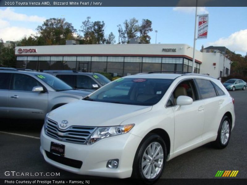 Blizzard White Pearl / Ivory 2010 Toyota Venza AWD