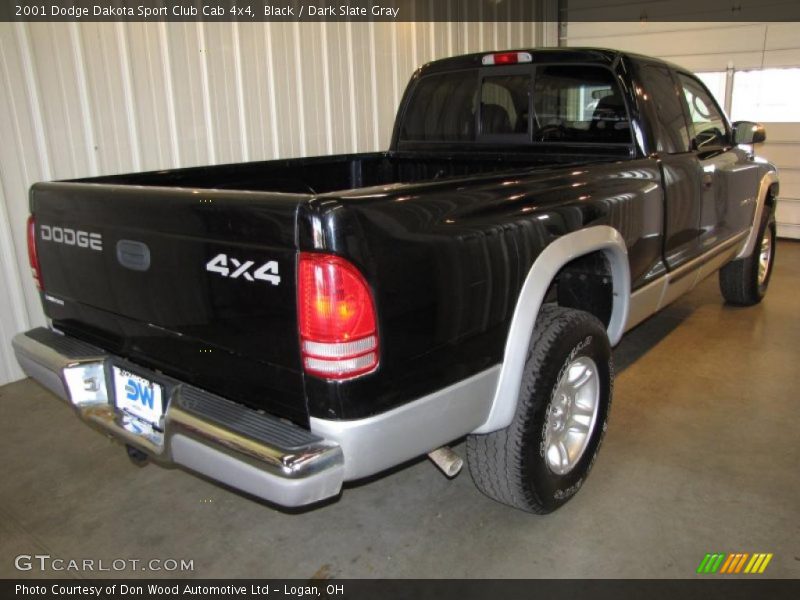 Black / Dark Slate Gray 2001 Dodge Dakota Sport Club Cab 4x4