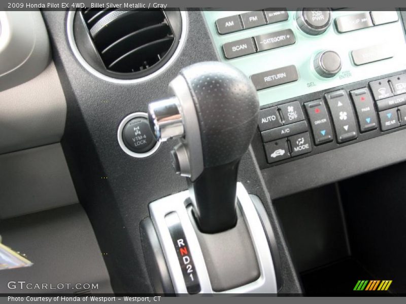Billet Silver Metallic / Gray 2009 Honda Pilot EX 4WD
