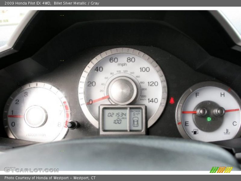Billet Silver Metallic / Gray 2009 Honda Pilot EX 4WD