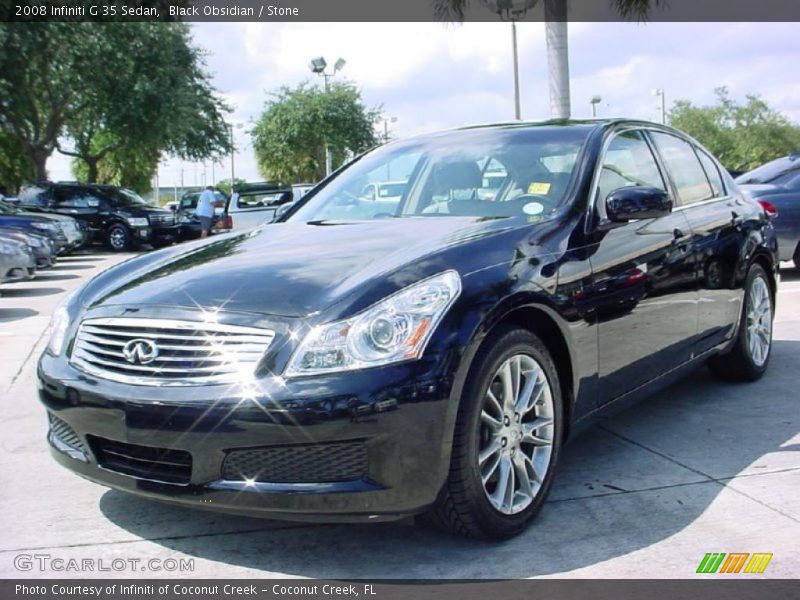 Black Obsidian / Stone 2008 Infiniti G 35 Sedan