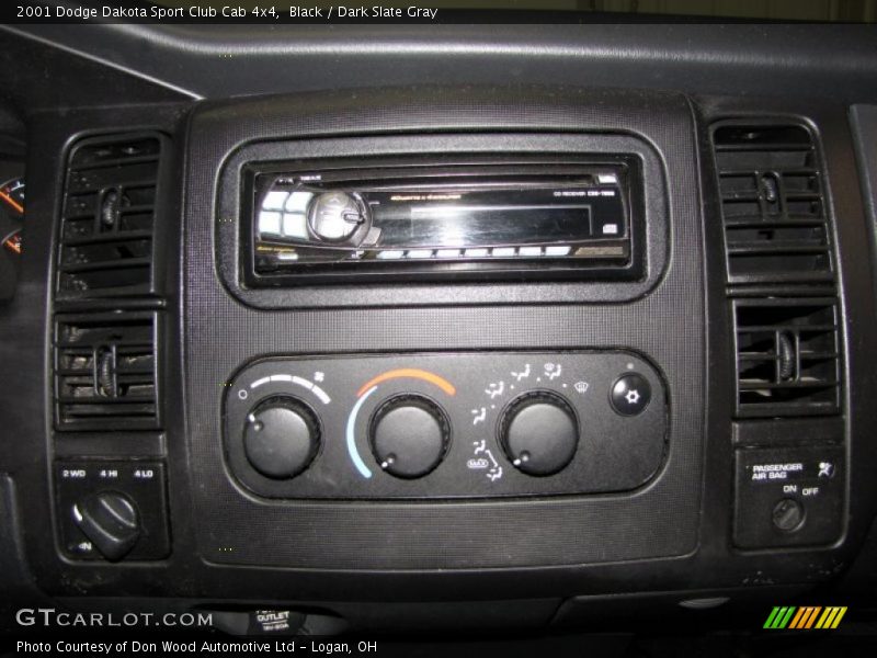 Black / Dark Slate Gray 2001 Dodge Dakota Sport Club Cab 4x4