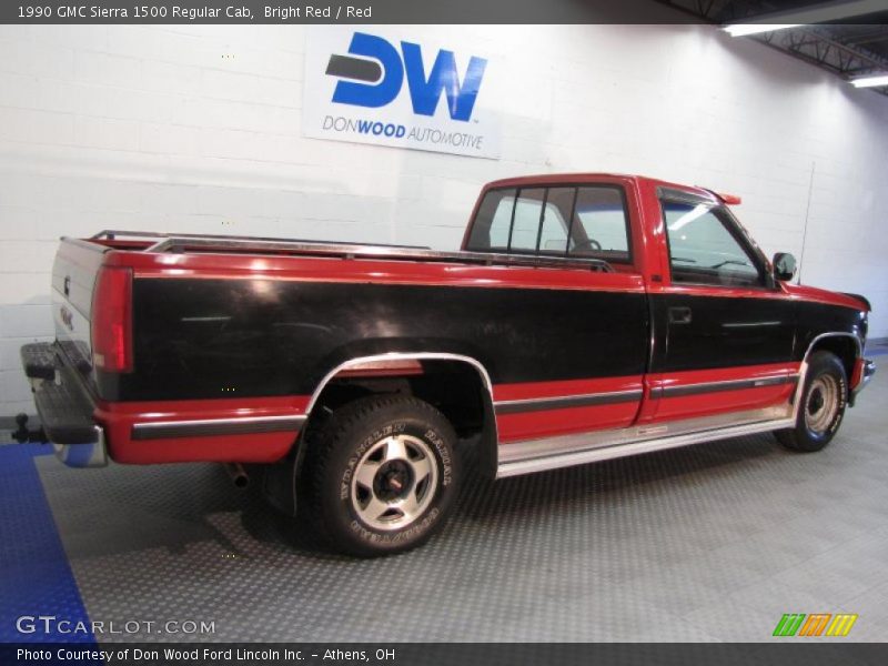 Bright Red / Red 1990 GMC Sierra 1500 Regular Cab