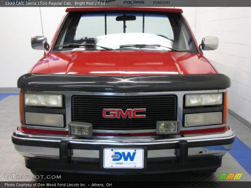 Bright Red / Red 1990 GMC Sierra 1500 Regular Cab