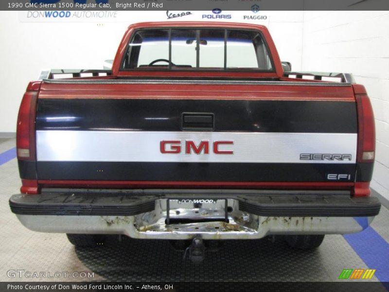 Bright Red / Red 1990 GMC Sierra 1500 Regular Cab
