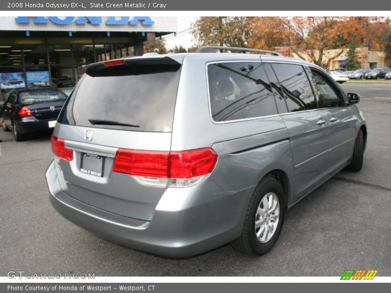 Slate Green Metallic / Gray 2008 Honda Odyssey EX-L