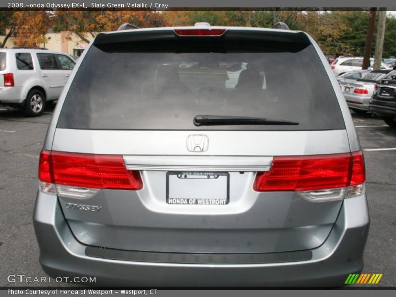 Slate Green Metallic / Gray 2008 Honda Odyssey EX-L