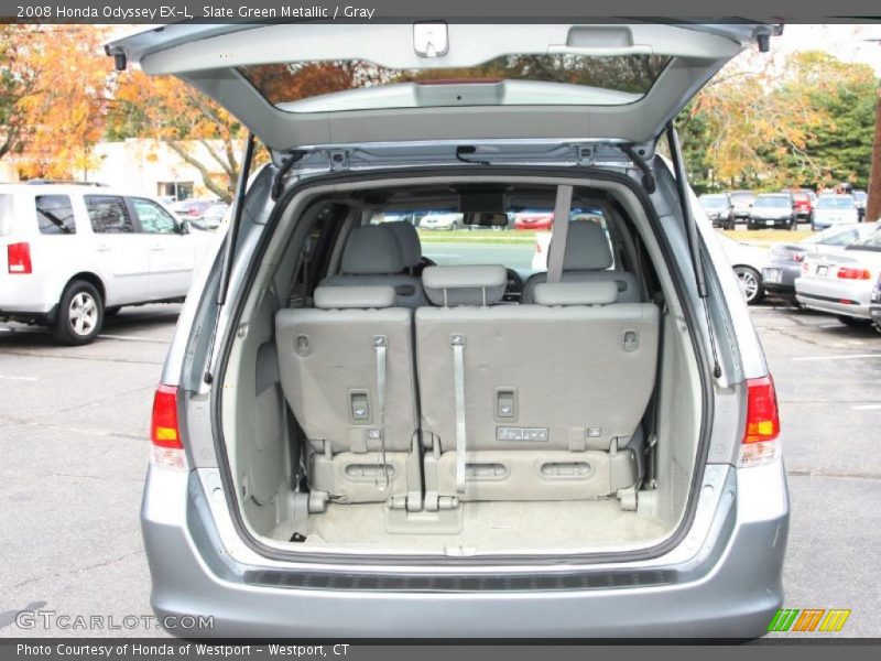 Slate Green Metallic / Gray 2008 Honda Odyssey EX-L