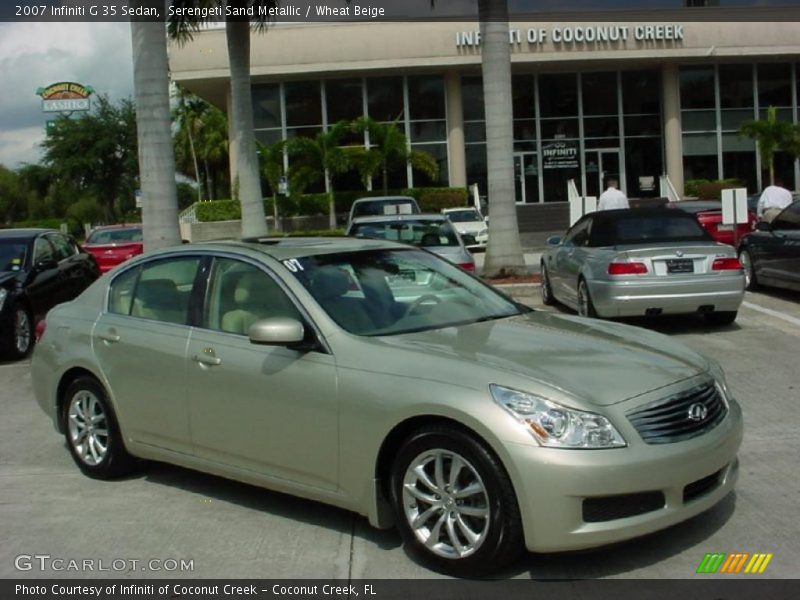 Serengeti Sand Metallic / Wheat Beige 2007 Infiniti G 35 Sedan