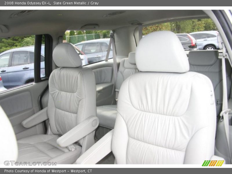 Slate Green Metallic / Gray 2008 Honda Odyssey EX-L