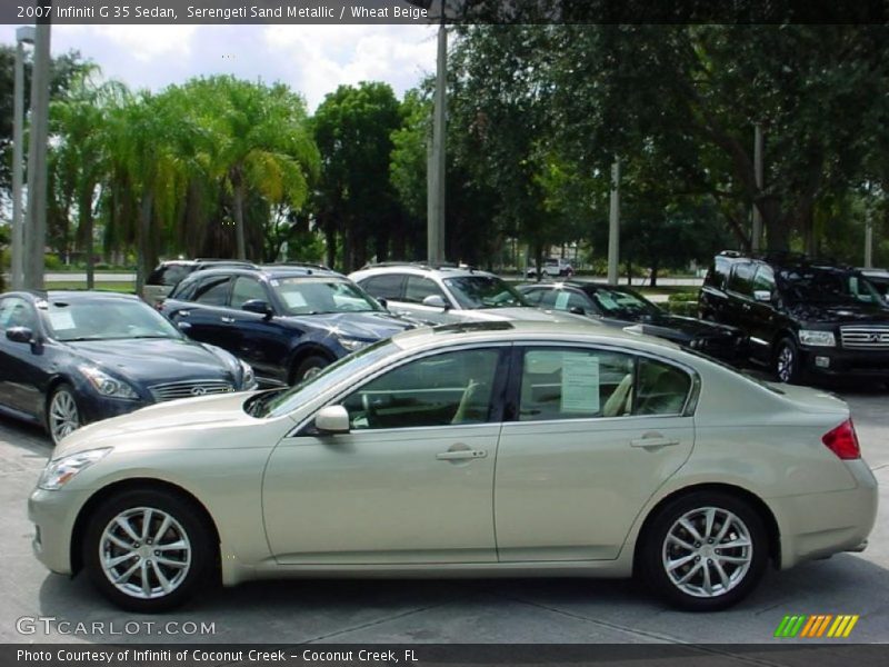 Serengeti Sand Metallic / Wheat Beige 2007 Infiniti G 35 Sedan