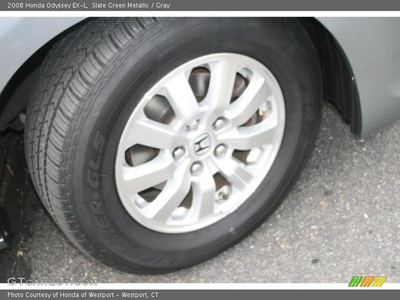 Slate Green Metallic / Gray 2008 Honda Odyssey EX-L