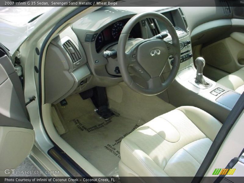 Serengeti Sand Metallic / Wheat Beige 2007 Infiniti G 35 Sedan