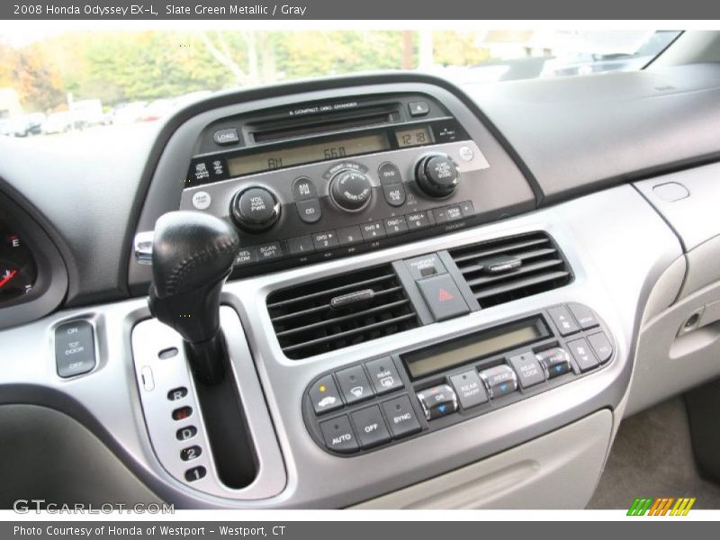 Slate Green Metallic / Gray 2008 Honda Odyssey EX-L