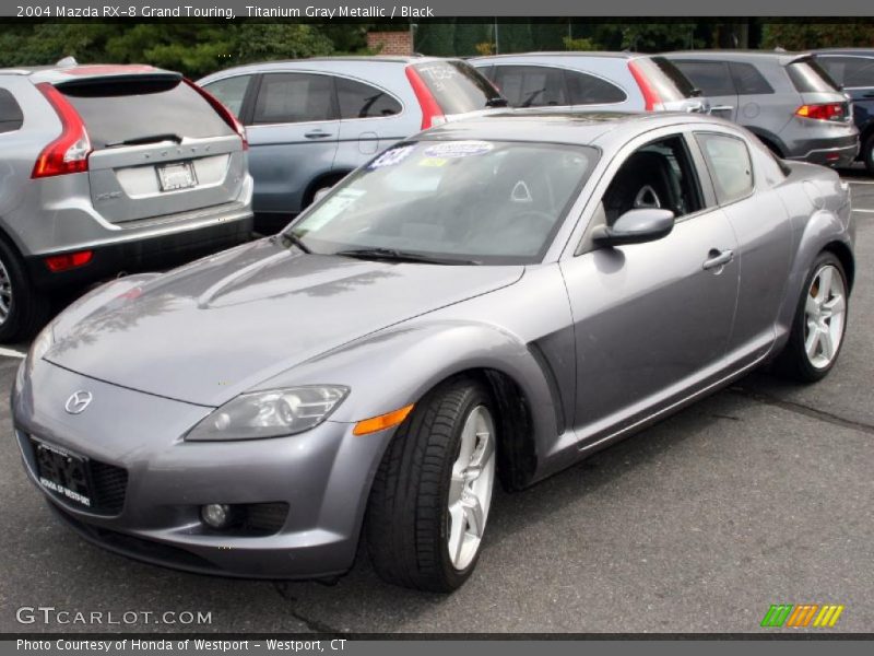 Titanium Gray Metallic / Black 2004 Mazda RX-8 Grand Touring