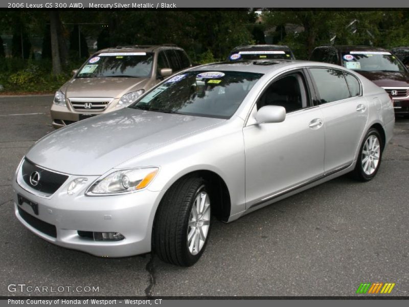 Mercury Silver Metallic / Black 2006 Lexus GS 300 AWD