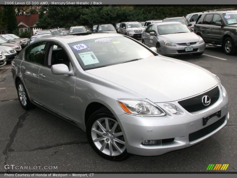 Mercury Silver Metallic / Black 2006 Lexus GS 300 AWD