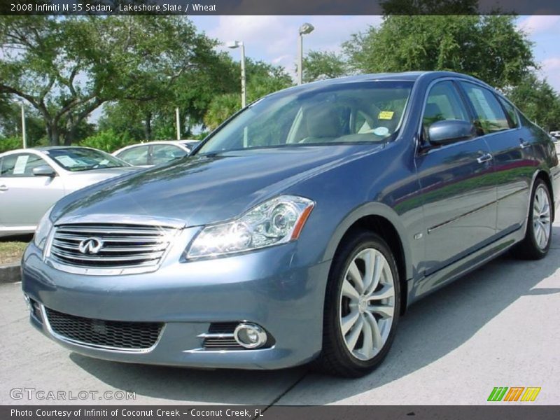 Lakeshore Slate / Wheat 2008 Infiniti M 35 Sedan