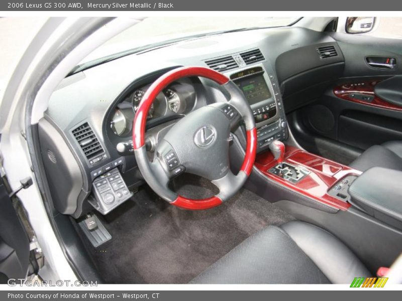 Mercury Silver Metallic / Black 2006 Lexus GS 300 AWD