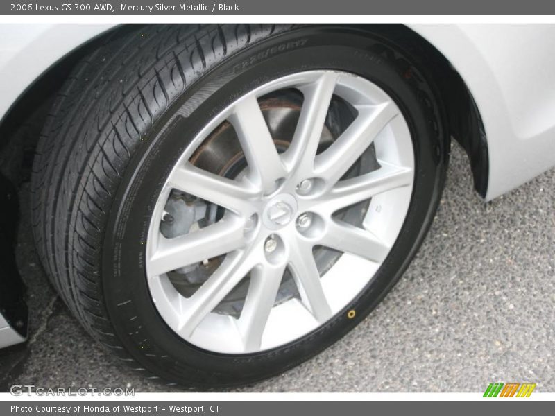 Mercury Silver Metallic / Black 2006 Lexus GS 300 AWD