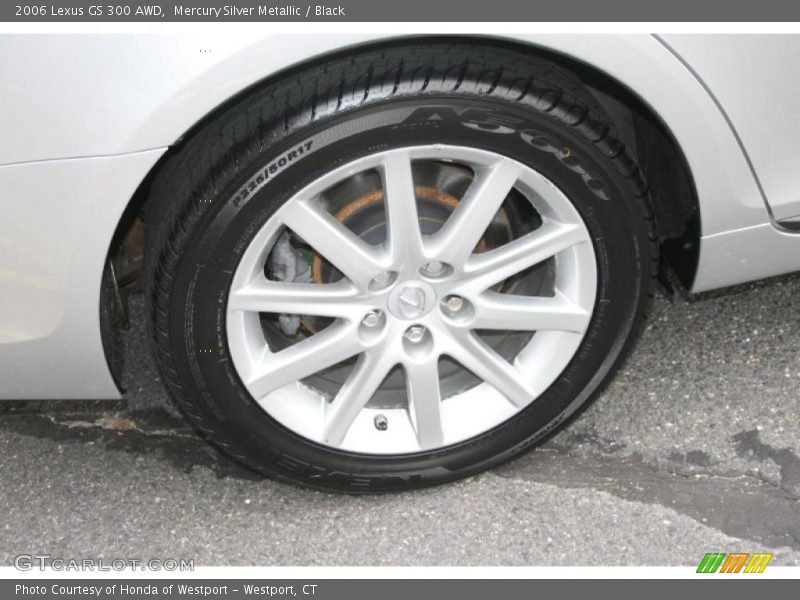 Mercury Silver Metallic / Black 2006 Lexus GS 300 AWD