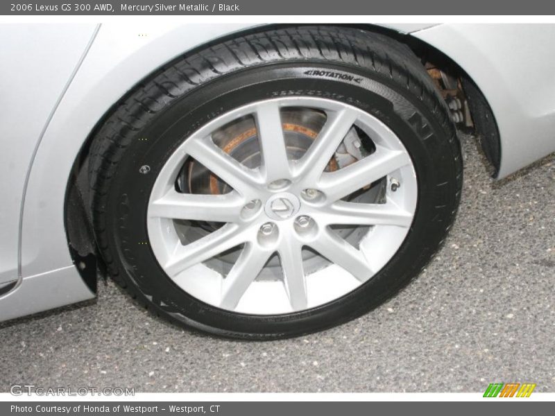 Mercury Silver Metallic / Black 2006 Lexus GS 300 AWD