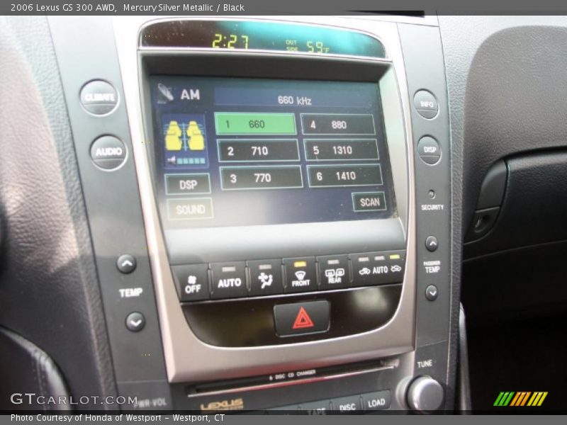 Mercury Silver Metallic / Black 2006 Lexus GS 300 AWD
