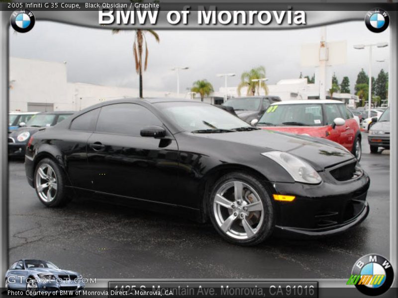 Black Obsidian / Graphite 2005 Infiniti G 35 Coupe