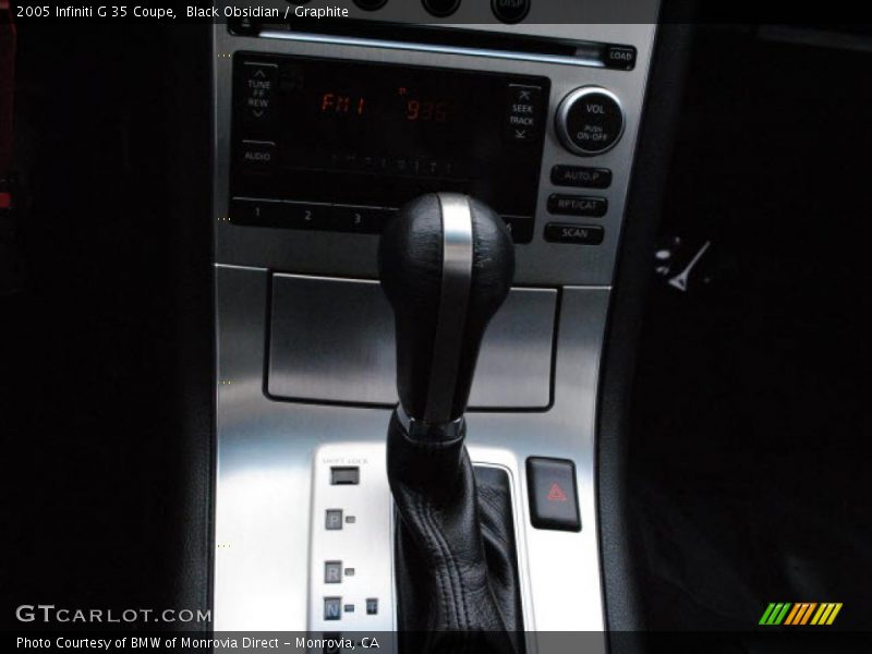 Black Obsidian / Graphite 2005 Infiniti G 35 Coupe
